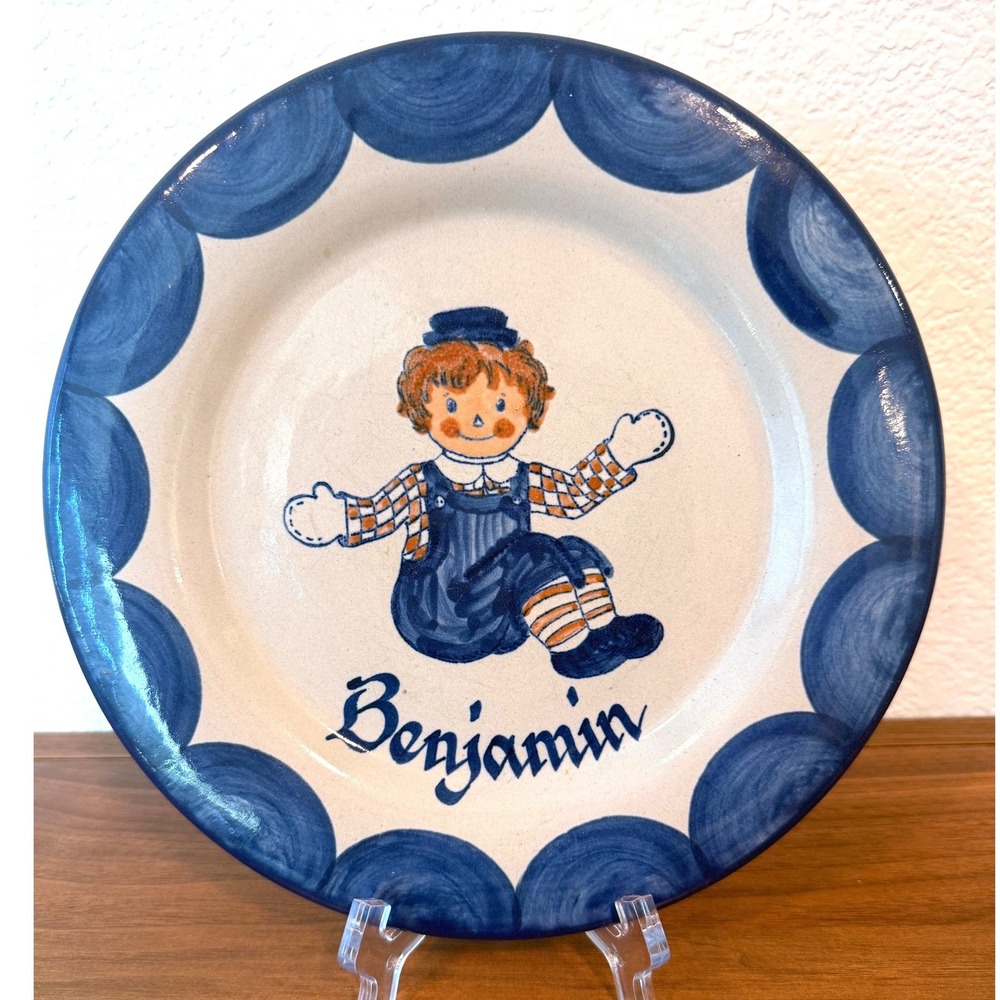 VTG Louisville Stoneware Kentucky Raggedy Andy 9.25" "Benjamin" Plate‎